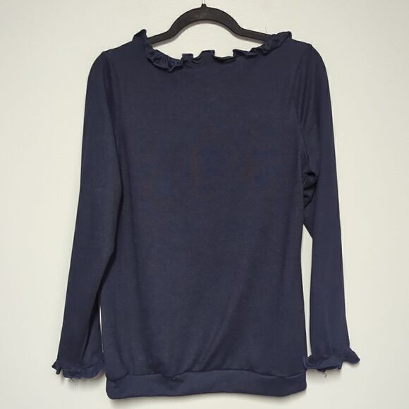 NWT Coeur de Vague Navy Blue Sweater - Picture 4 of 6